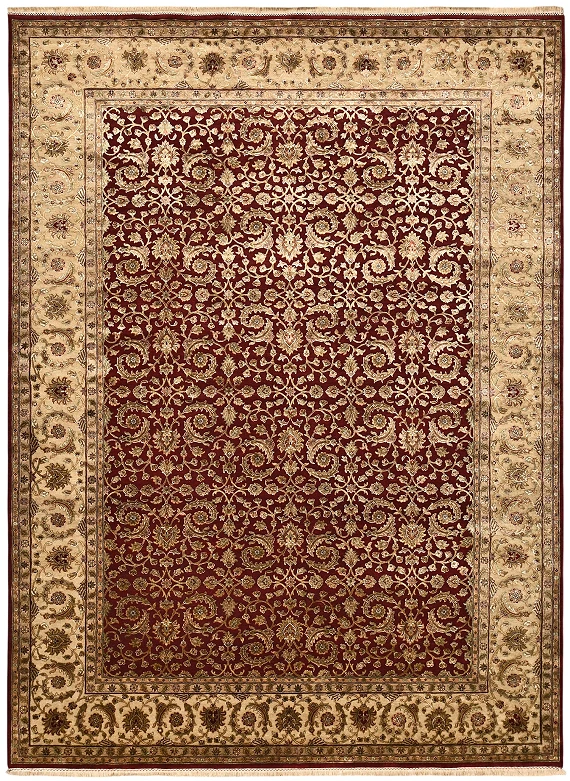 Индийский Rajastan ковер №1871 359x263cm из шелка и шерсти