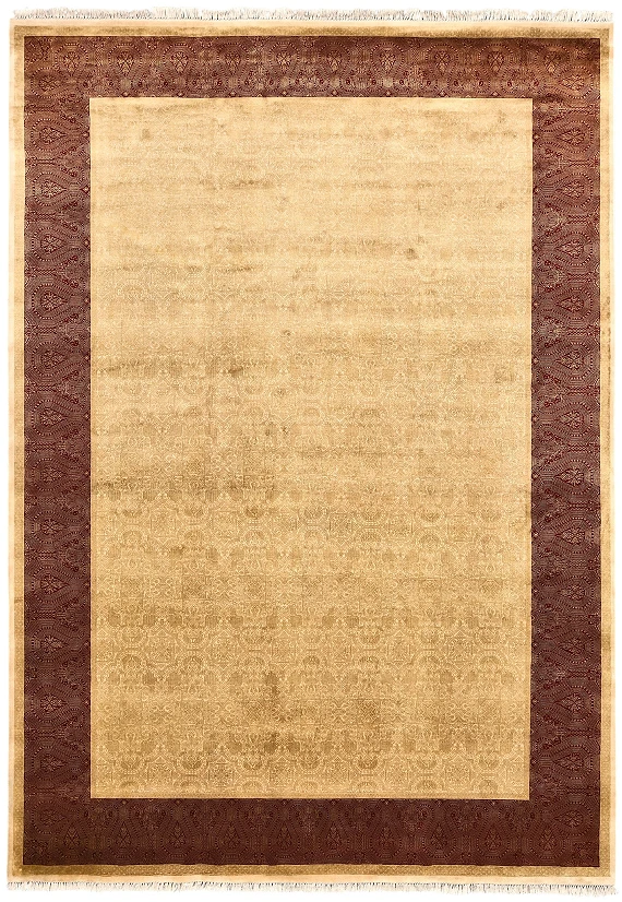 Современный Индийский ковер Moire №2216 350x250cm из шерсти и шелка в стиле неоклассика