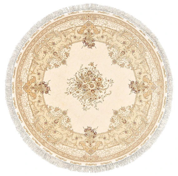 Турецкий Aubusson ковер №1892 217x217cm из шелка и шерсти