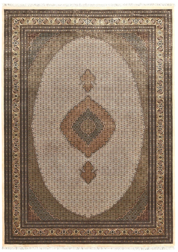 Индийский Mahi ковер №1904 358x259cm из шелка и шерсти