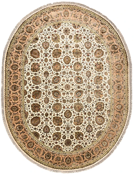 Индийский Rajastan ковер №1924 400x300cm из шелка и шерсти