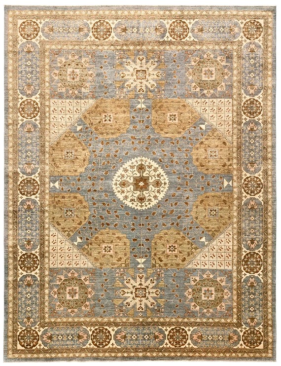 Шерстяной Пакистанский ковер Saltani №1220 354x270cm