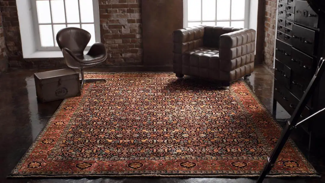 Яркий ковер ручной работы с персидским орнаментом Shiraz