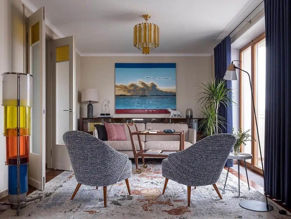 Дизайнерский ковер ARNO в винтажном интерьере