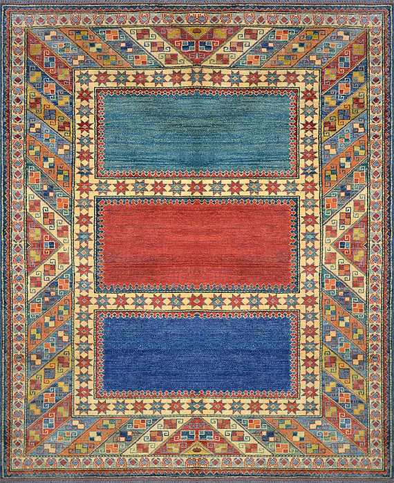 Шерстяной Кавказский ковер Gazni №2748 209x175cm