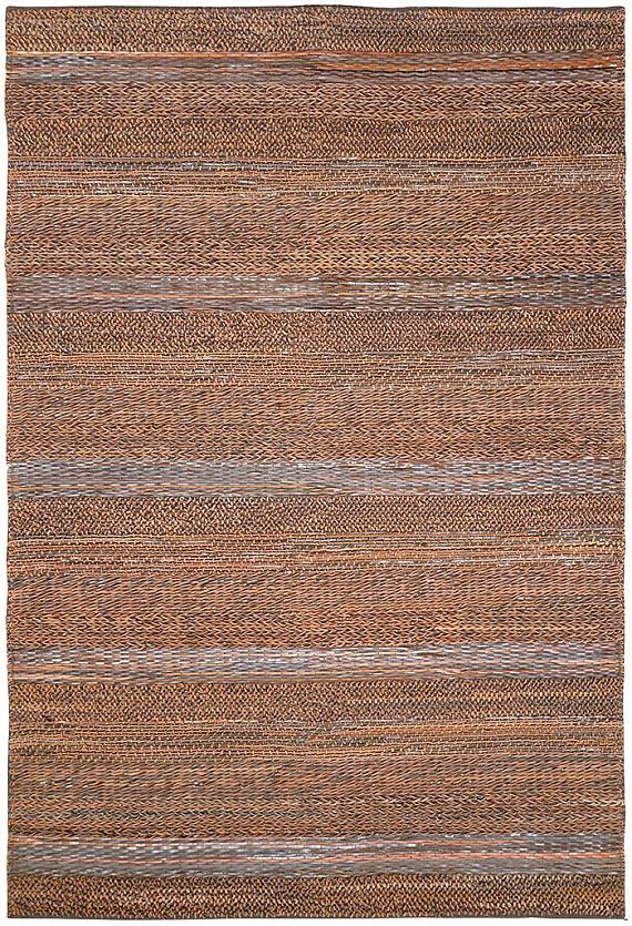 Безворсовый Индийский ковер Dakota №2819 270x180cm из кожи