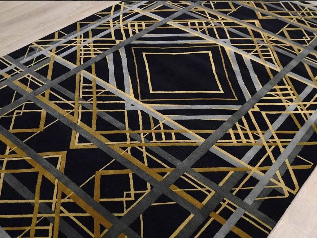 Ковер ар-деко DECO NIGHT из овечьей шерсти