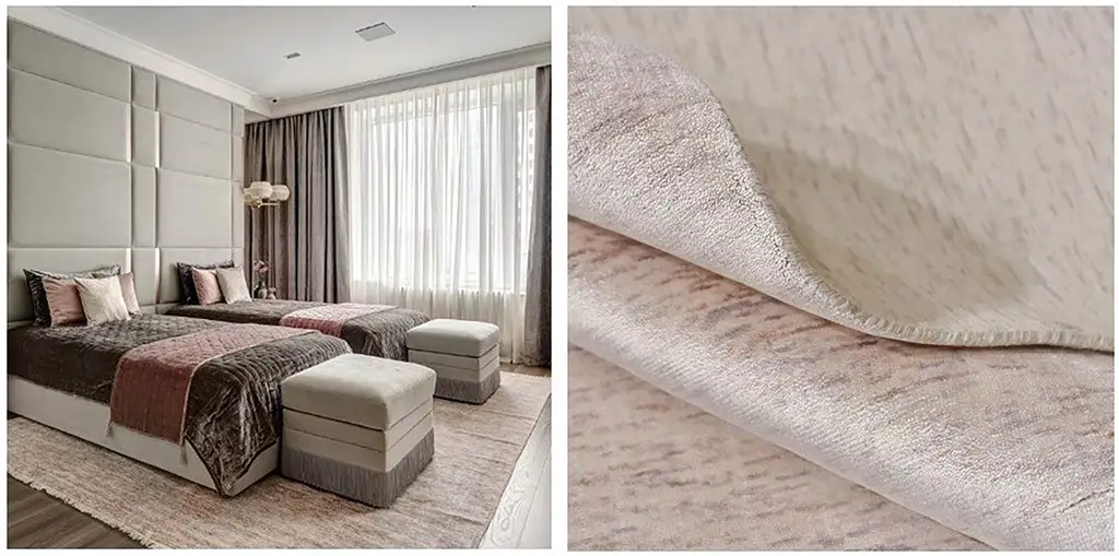 Красивый ковер MIKOS в спальне