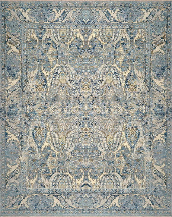 Шерстяной Индийский ковер Bidjar №3349 300x244cm