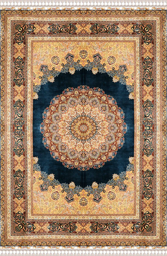 Шелковый Индийский ковер Medallion №2658 244x167cm