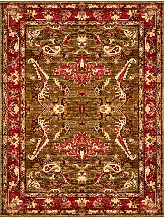 Шерстяной Пакистанский ковер Ziegler №3497 177x125cm