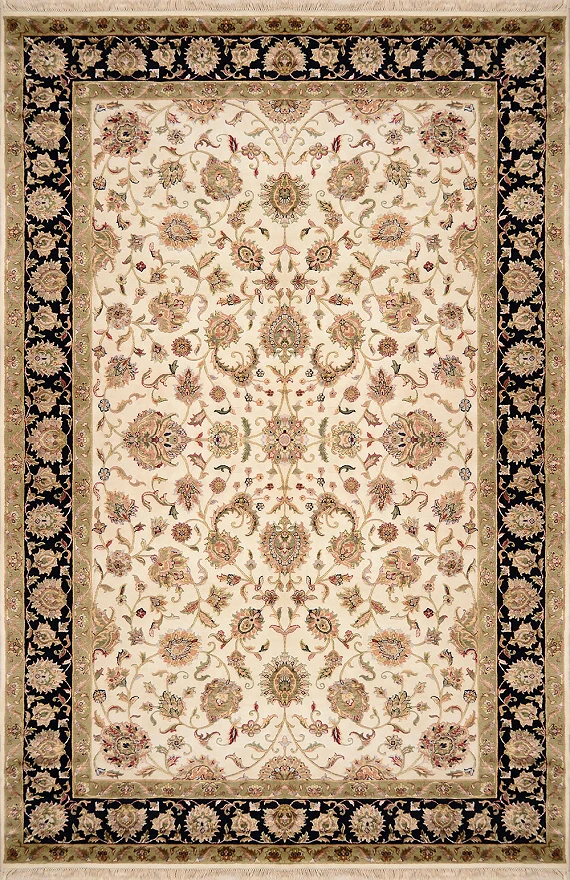 Индийский Rajastan ковер №1940 299x196cm из шелка и шерсти