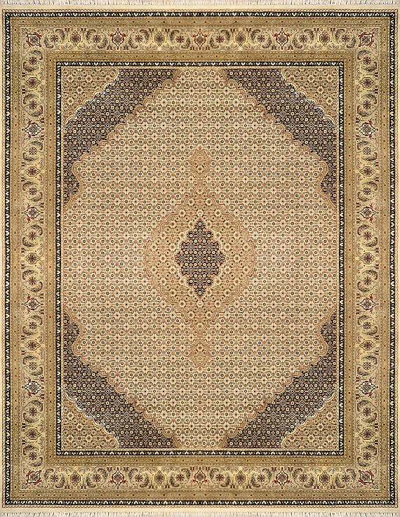 Индийский Mahi ковер №1950 307x236cm из шелка и шерсти