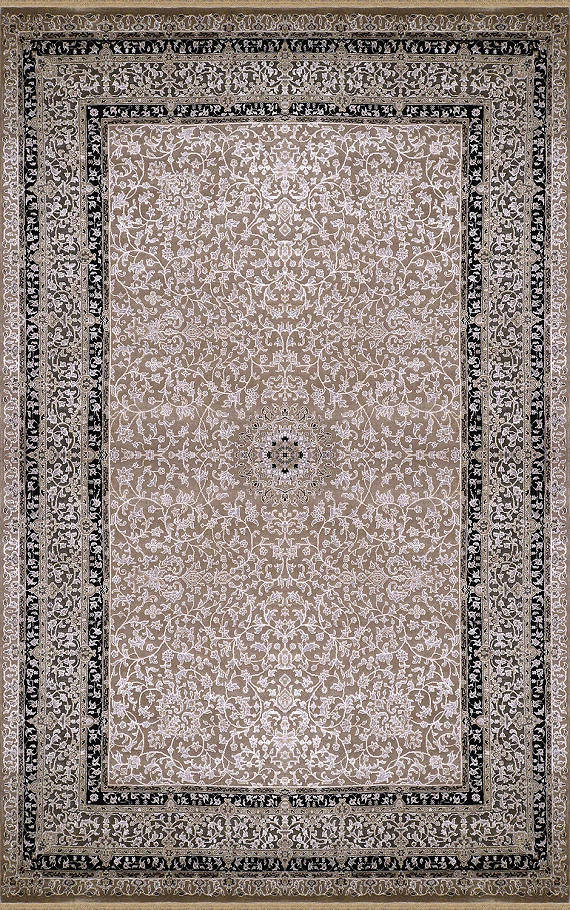 Современный Индийский ковер Rajastan Neo №2212 295x198cm из шерсти и бамб. шелка в стиле неоклассика