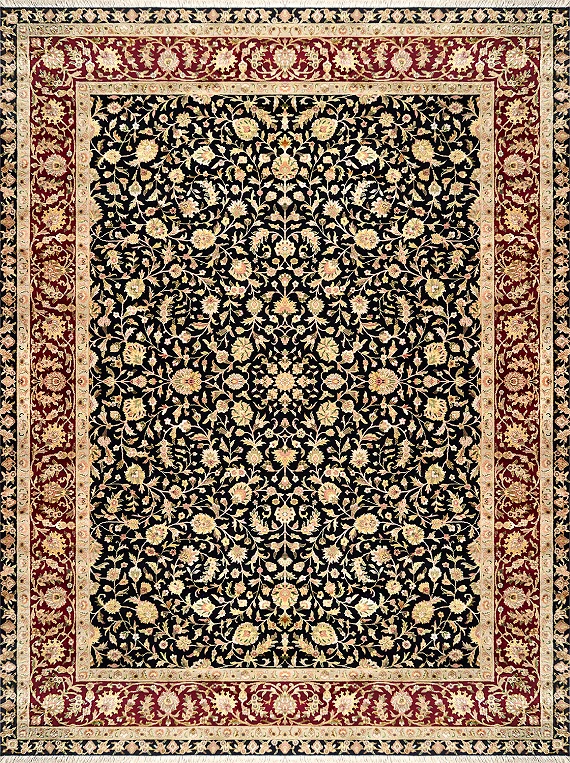 Индийский Rajastan ковер №1880 359x264cm из шелка и шерсти