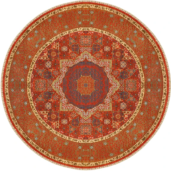 Шерстяной Индийский ковер Mamluk №1024 185x185cm