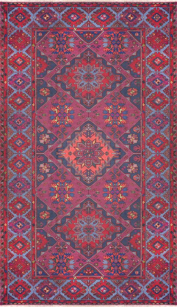 Безворсовый Дагестанский ковер Sumakh №3535 383x220cm из шерсти