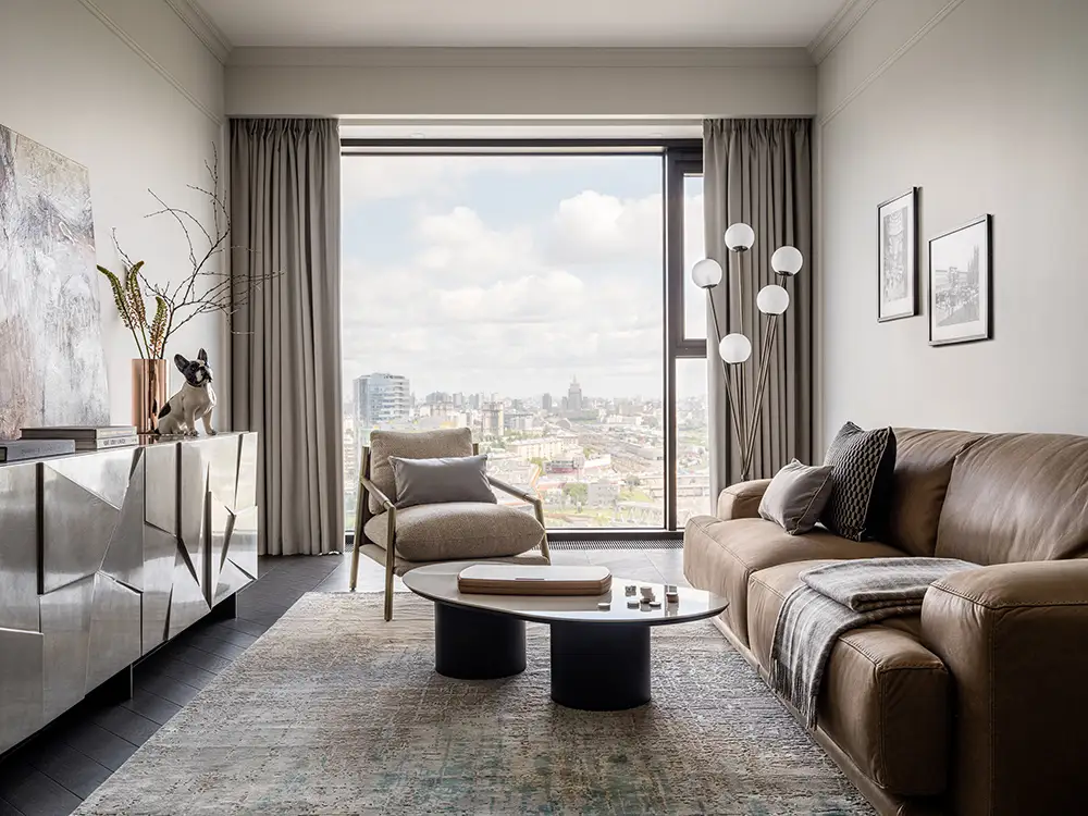 Шерстяной ковер Urban в гостиной 