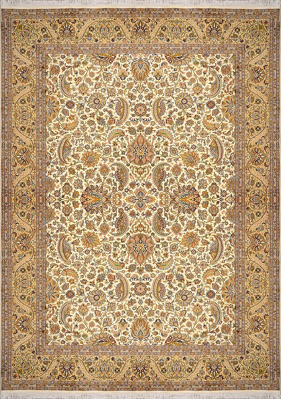 Шелковый Индийский ковер Afshan №1655 380x272cm