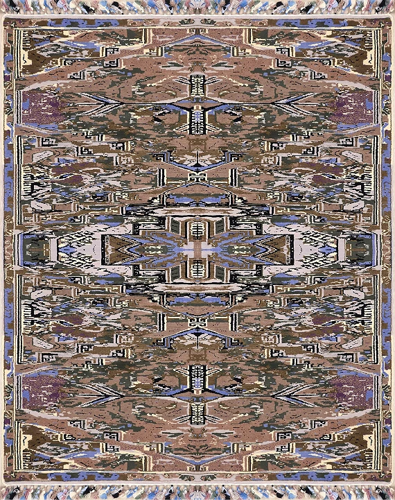 Шерстяной Дагестанский ковер Citadel №3562 170x140cm