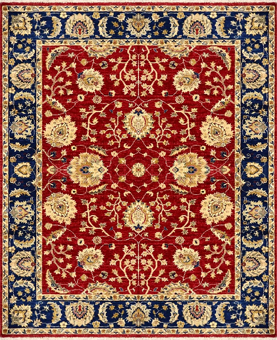 Шерстяной Пакистанский ковер Ziegler №1352 198x151cm