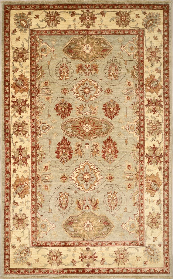 Шерстяной Пакистанский ковер Ziegler №1349 227x139cm