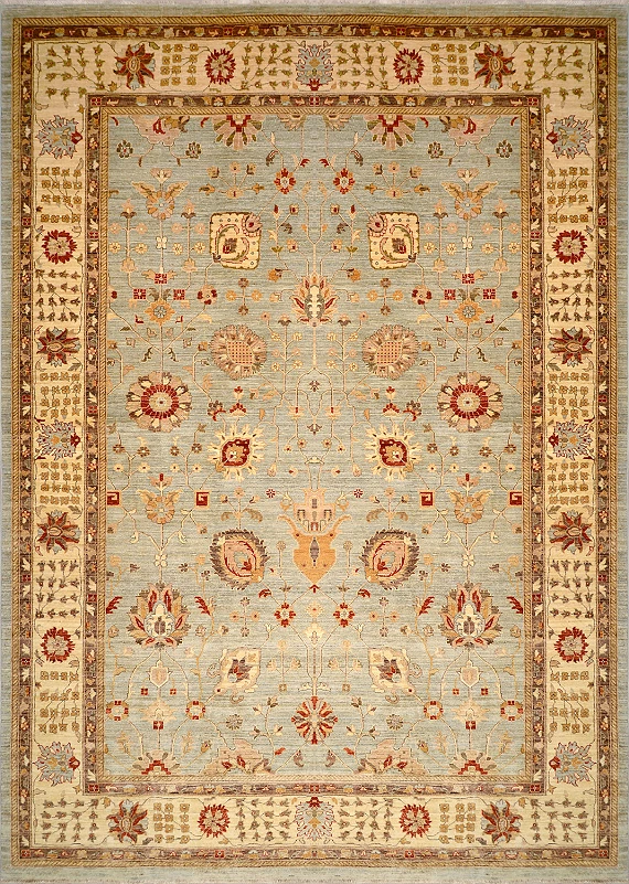 Шерстяной Пакистанский ковер Ziegler №1408 380x270cm