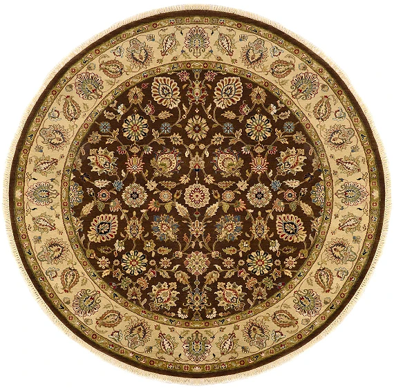 Шерстяной Индийский ковер Jaipur №1088 185x185cm