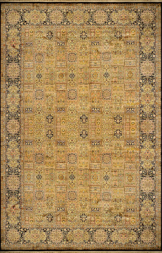 Шелковый Индийский ковер Ramada №1710 394x268cm