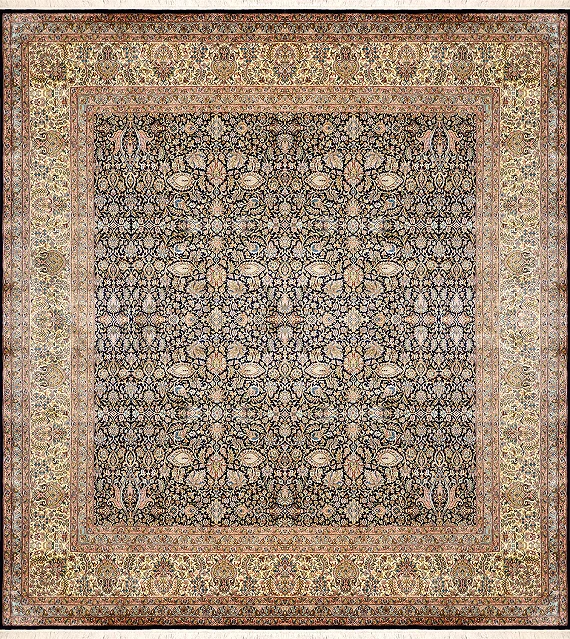 Шелковый Индийский ковер Afshan №1739 329x307cm