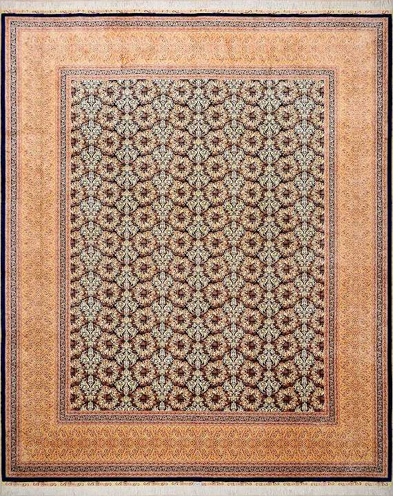 Шелковый Турецкий ковер Hereke №3577 312x252cm