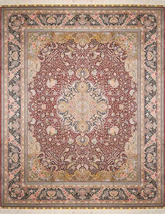 Шелковый Турецкий ковер Hereke №3580 305x247cm