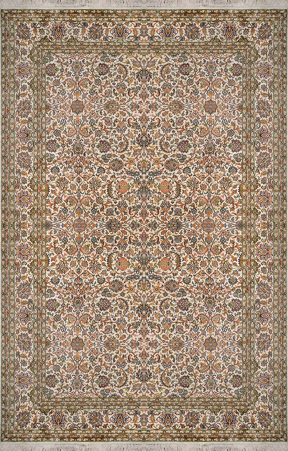 Шелковый Индийский ковер Afshan №1723 285x186cm