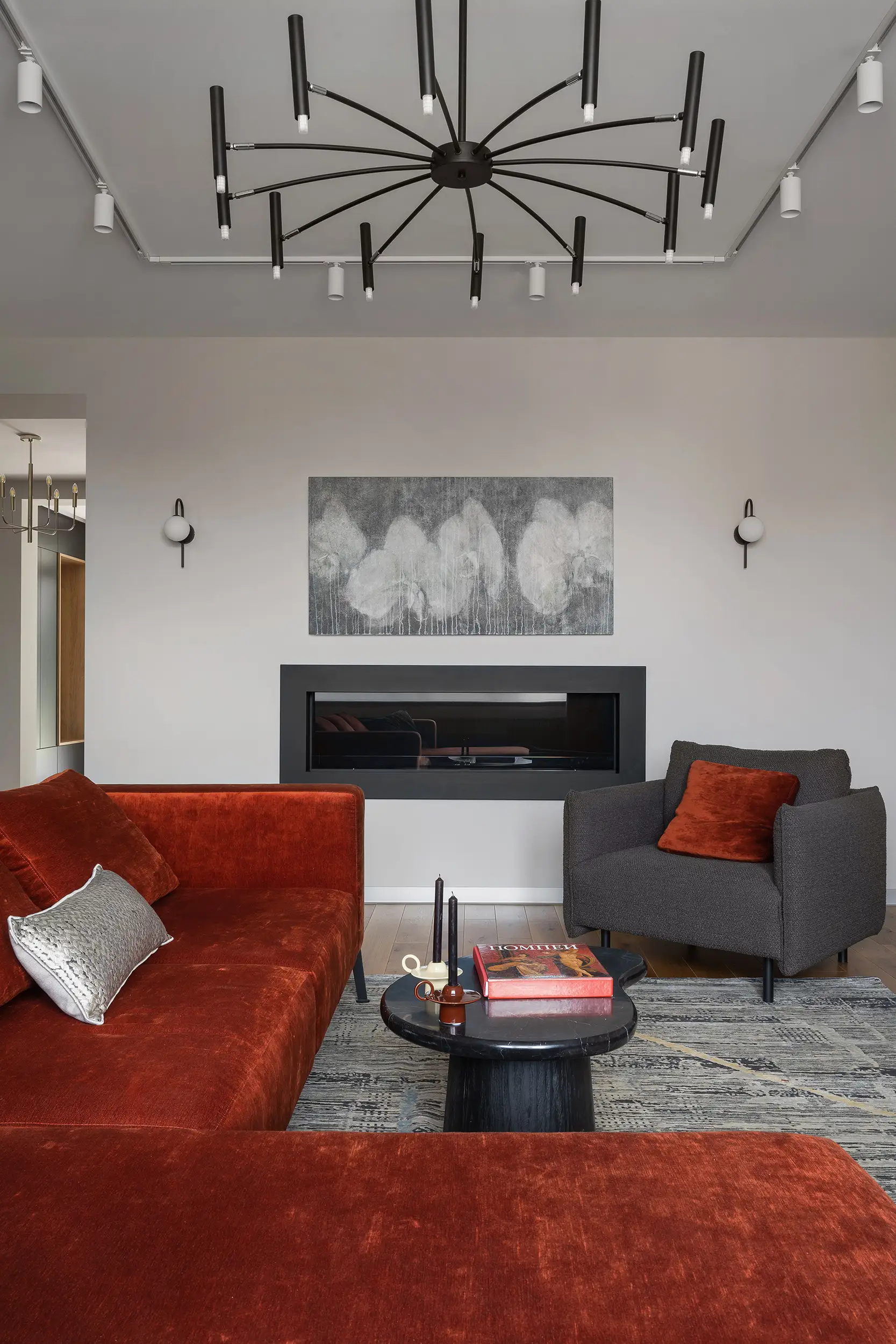 Эксклюзивный ковер Fusion в интерьере гостиной