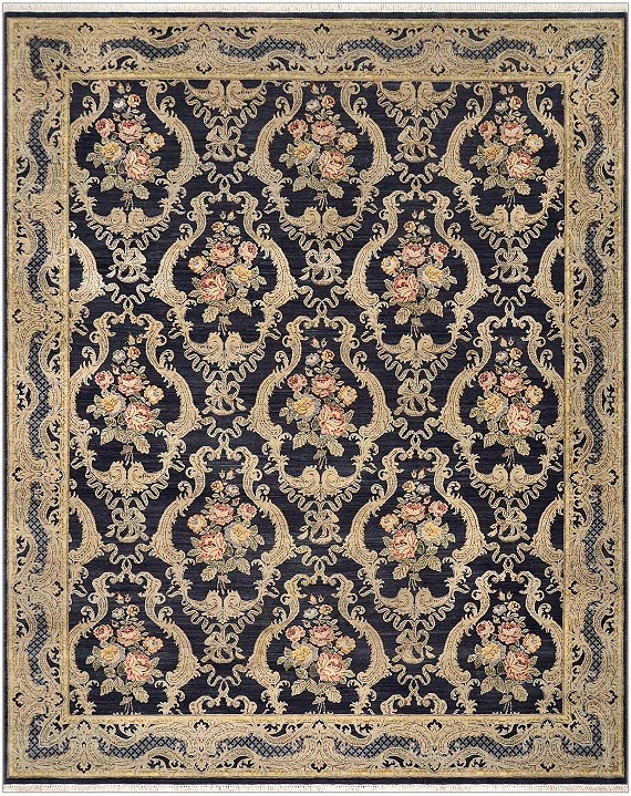 Шерстяной Индийский ковер Aubusson №3645 302x244cm