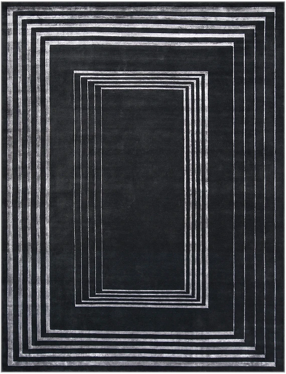 Индийский Grado ковер №3422 367x271cm из шелка и шерсти