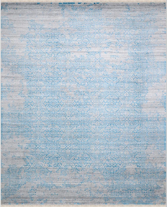 Современный Непальский ковер Shabby Classic №2121 301x242cm из шерсти и бамб. шелка в стиле неоклассика