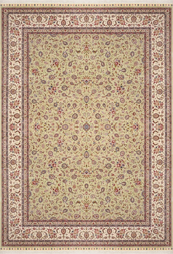 Шелковый Индийский ковер Afshan №1646 306x217cm