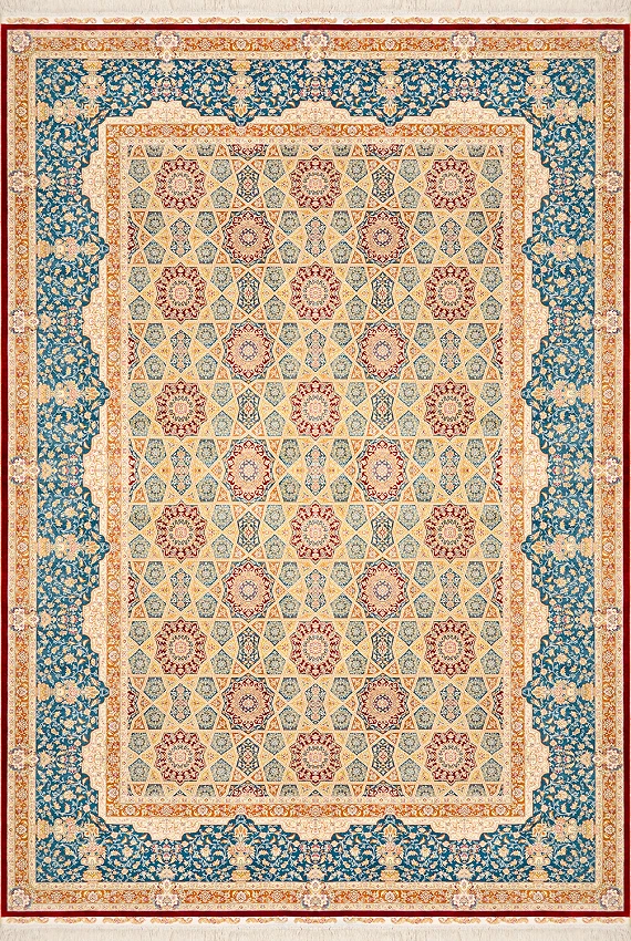 Шелковый Индийский ковер Palace №1659 295x206cm