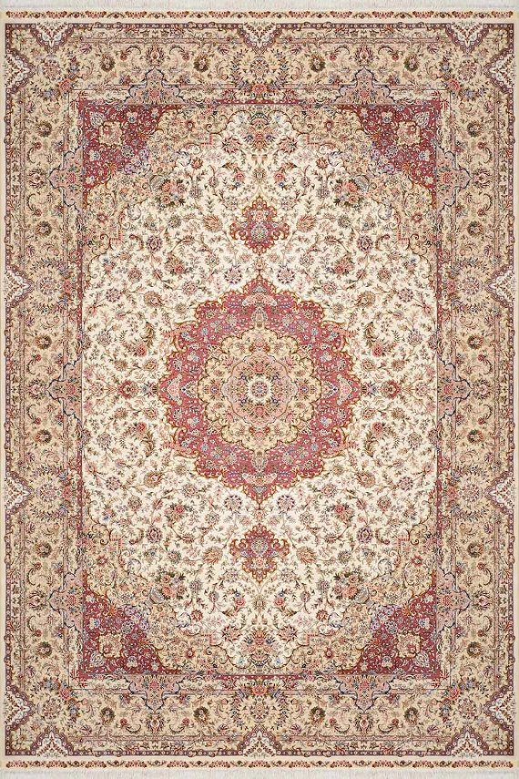 Шелковый Индийский ковер Tebrizi №1649 316x216cm
