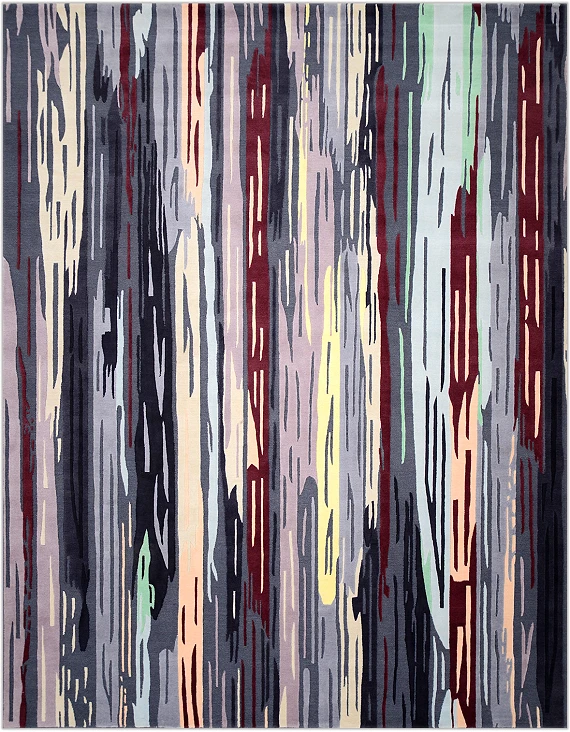 Индийский Voyage ковер №3691 300x230cm из шелка и шерсти