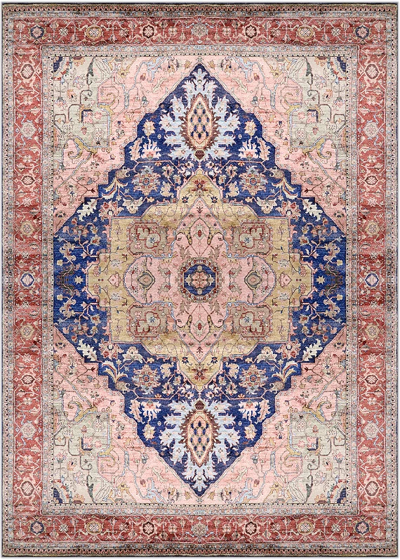 Шелковый Индийский ковер Serapi №3703 427x306cm