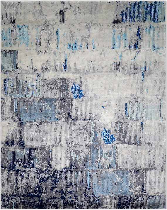 Непальский Wall Sky ковер №3724 303x244cm из шелка и шерсти