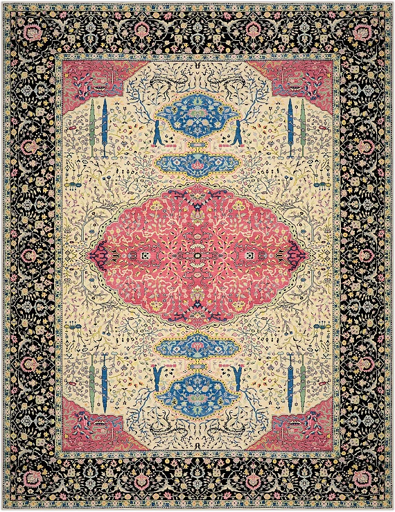 Шерстяной Индийский ковер Heritage №3732 307x246cm