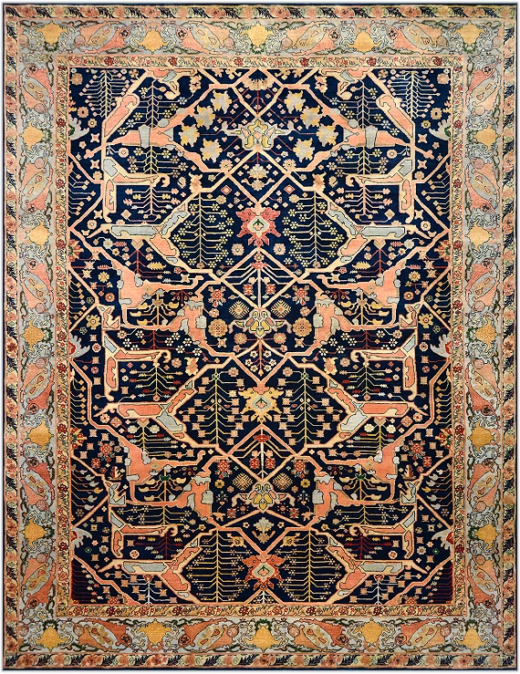 Шерстяной Индийский ковер Sultanabad №3736 363x283cm