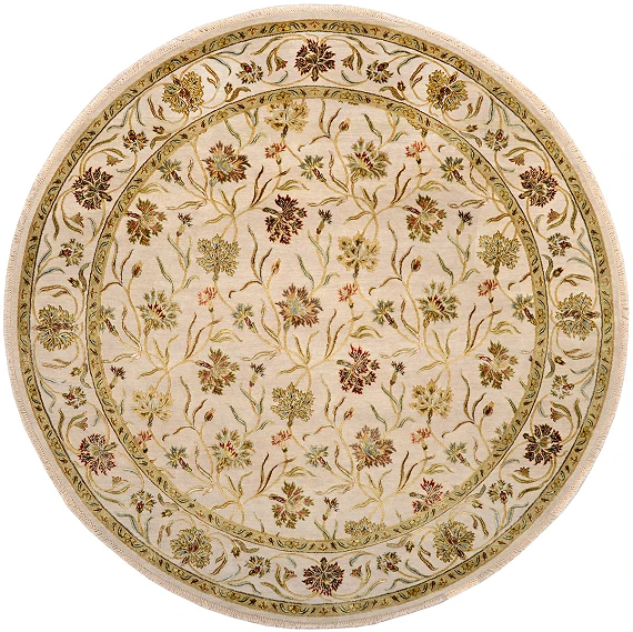 Индийский Rajastan ковер №1897 246x246cm из шелка и шерсти