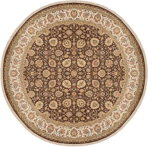 Индийский Rajastan ковер №1965 314x314cm из шелка и шерсти