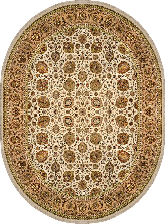 Индийский Rajastan ковер №1924 400x300cm из шелка и шерсти