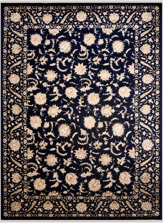 Индийский Tabrizi ковер №1951 330x251cm из шелка и шерсти