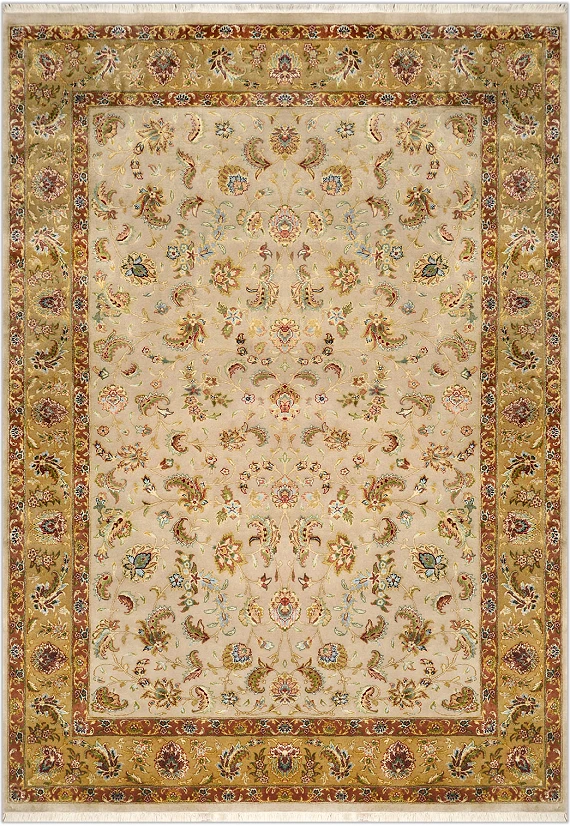 Индийский Rajastan ковер №1930 242x168cm из шелка и шерсти